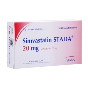Simvastatin Stada 10mg 3 vỉ x 10 viên Simvastatin Stada 10mg 3 vỉ x 10 viên
