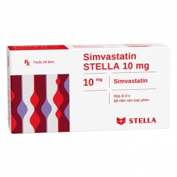 Simvastatin Stella 10mg 3 vỉ x 10 viên