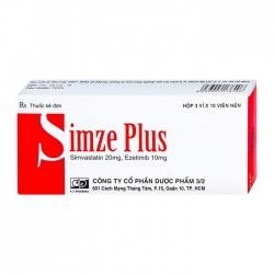 Simze Plus 20mg/10mg F.T Pharma, Hộp 3 vỉ x 10 viên Simze Plus 20mg/10mg F.T Pharma, Hộp 3 vỉ x 10 viên