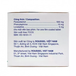 Sinuflex D Roussel 10 vỉ x 10 viên - Thuốc điều trị cảm cúm