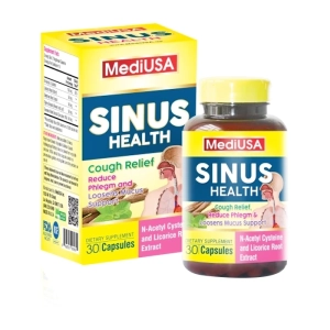 Sinus Health MediUSA 30 viên - Hỗ trợ kháng khuẩn, giảm ho