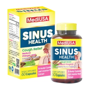 Sinus Health MediUSA 30 viên - Hỗ trợ kháng khuẩn, giảm ho Sinus Health MediUSA 30 viên - Hỗ trợ kháng khuẩn, giảm ho