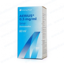 Siro Aerius 0.5 mg/ml chai 60ml - Điều trị viêm mũi dị ứng