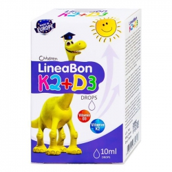 Siro bổ sung Vitamin tăng chiều cao cho bé Lineabon K2+D3 Ergopharm 10ml