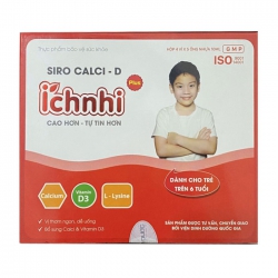 Siro Calci - D Ích Nhi Plus Nam Dược 20 ống x 10ml Siro Calci - D Ích Nhi Plus Nam Dược 20 ống x 10ml