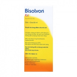Bisolvon kids Sanofi, Chai 60ml