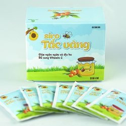 Siro tắc vàng làm dịu cơn ho, Hộp 30 gói
