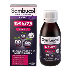 Siro tăng sức đề kháng Sambucol For Kids + Vitamin C Liquid, Lọ 120ml Siro tăng sức đề kháng Sambucol For Kids + Vitamin C Liquid, Lọ 120ml