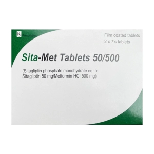Sita-Met Tablets 50/500 Amvipharm 2 vỉ x 7 viên (Sitagliptin + Metformin)