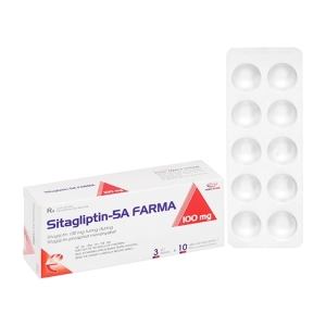 Sitagliptin-5A Farma 100mg Eloge France 3 vỉ x 10 viên (Sitagliptin)