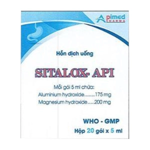 Sitalox-Api Apimed 20 gói x 5ml (Nhôm hydroxit + Magnesi)