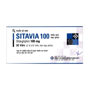 Sitavia 100 Korea United Pharm 3 vỉ x 10 viên (Sitagliptin)