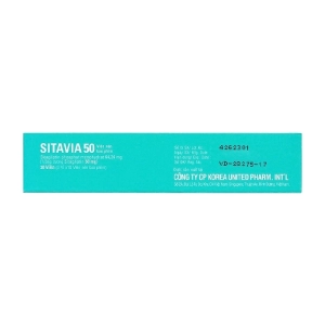 Sitavia 50 Korea United Pharm 3 vỉ x 10 viên (Sitagliptin)
