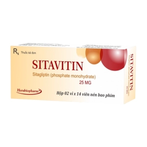Sitavitin 25mg Herabiopharm 2 vỉ x 14 viên (Sitagliptin)