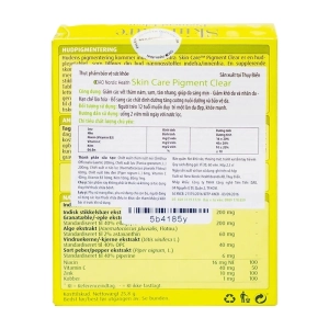 Skin Care Pigment Clear New Nordic 2 vỉ x 30 viên - Hỗ trợ giảm các vết thâm nám