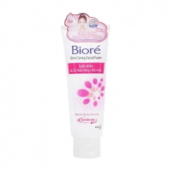 Skin Caring Facial Foam Biore 50g - Sữa rửa mặt sạch nhờn, thu nhỏ lỗ chân lông