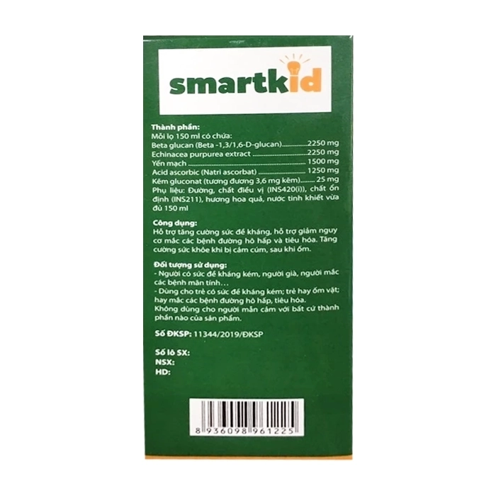 Smartkid CPC1 Hà Nội chai 150ml - Hỗ trợ tăng cường sức đề kháng