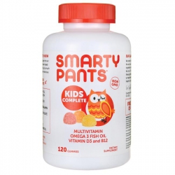 Kẹo dẻo Smarty Pants Multivitamin Omega 3 Fish Oil Vitamin D3 and B12, Chai 180 viên