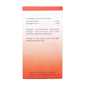 Snapcef 16mg/10ml HDPharma 20 ống x 10ml (Kẽm Gluconat)