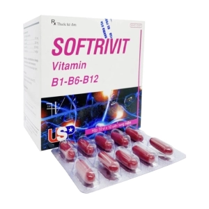 Softrivit US Pharma - USP 10 vỉ x 10 viên (Vitamin B1 + Vitamin B6 + Vitamin B12)