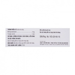Soli-Medon 4 Bidiphar 3 vỉ x 10 viên Soli-Medon 4 Bidiphar 3 vỉ x 10 viên