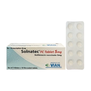 Solnatec FC Tablet 5mg One Pharma 3 vỉ x 10 viên (Solifenacin)