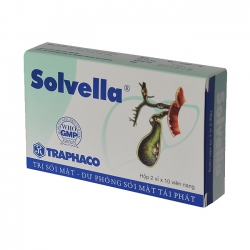 Solvella Traphaco 2 vỉ x 10 viên - Thuốc trị sỏi mật