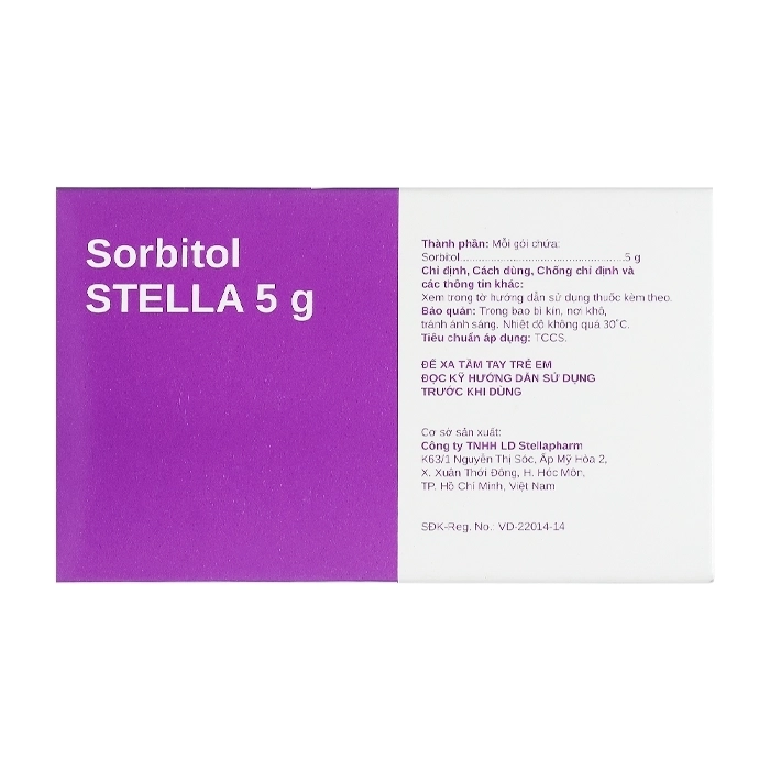 Sorbitol Stella 5g 20 gói x 5g Sorbitol Stella 5g 20 gói x 5g