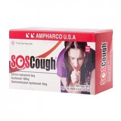 SOSCough Ampharco 3 vỉ x 10 viên SOSCough Ampharco 3 vỉ x 10 viên