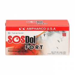 SOSDol Fort Ampharco 3 vỉ x 10 viên SOSDol Fort Ampharco 3 vỉ x 10 viên