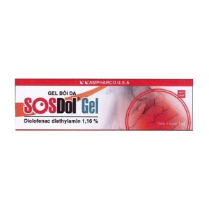 Sosdol Gel Ampharco U.S.A tuýp 15g (Diclofenac natri)