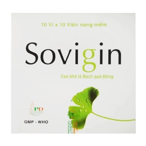 Sovigin 80mg Phương Đông 10 vỉ x 10 viên (Ginkgo biloba)