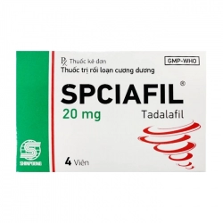 SPCiafil 20mg Shinpoong Daewoo 2 vỉ x 2 viên SPCiafil 20mg Shinpoong Daewoo 2 vỉ x 2 viên