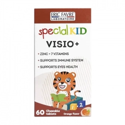 Visio+ Special Kid 60 viên - Viên nhai hỗ trợ giảm mỏi mắt, khô mắt, nhìn mờ Visio+ Special Kid 60 viên - Viên nhai hỗ trợ giảm mỏi mắt, khô mắt, nhìn mờ
