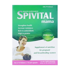 Spivital Mama DHG 10 vỉ x 10 viên - Viên uống bổ bầu Spivital Mama DHG 10 vỉ x 10 viên - Viên uống bổ bầu