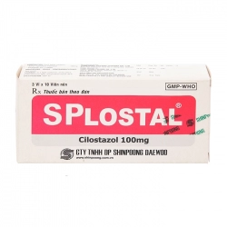 SPLostal 100mg Shinpoong Daewoo 3 vỉ x 10 viên - Phòng và trị huyết khối SPLostal 100mg Shinpoong Daewoo 3 vỉ x 10 viên - Phòng và trị huyết khối