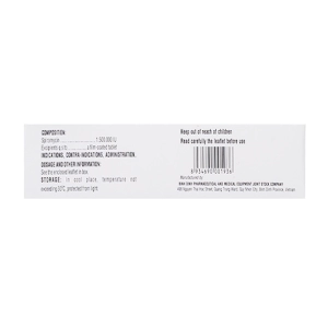 Spobavas 1.5 MIU Bidiphar 2 vỉ x 8 viên (Spiramycin)