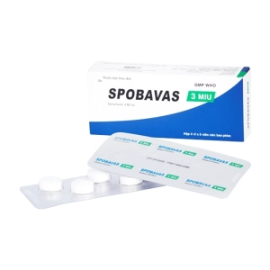 Spobavas 3 MIU Bidiphar 2 vỉ x 5 viên (Spiramycin)