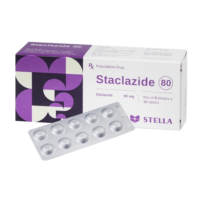 Staclazide 80 Stellapharm 6 vỉ x 10 viên