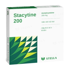 Stacytine 200 Stellapharm 4 vỉ x 4 viên (Acetylcysteine)