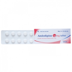 Stada Amlodipine 10mg Tablet, Hộp 30 viên