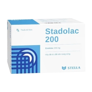 Stadolac 200 Stellapharm 10 vỉ x 10 viên (Etodolac)