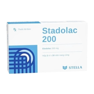 Stadolac 200 Stellapharm 3 vỉ x 10 viên (Etodolac)