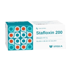 Stafloxin 200 Stellapharm 10 vỉ x 10 viên (Ofloxacin)
