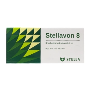 Stellavon 8 Stellapharm 10 vỉ x 10 viên (Bromhexine hydrochloride)