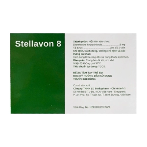 Stellavon 8 Stellapharm 10 vỉ x 10 viên (Bromhexine hydrochloride)