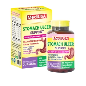 Stomach Ulcer Support MediUSA 30 viên - Hỗ trợ loét dạ dày, tá tràng