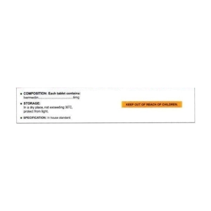 Stroseca 6mg Mekophar 1 vỉ x 4 viên (Ivermectin)