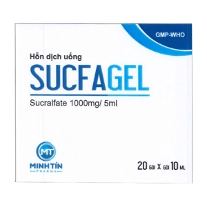 Sucfagel 1000mg/5ml Donaipharm 20 gói x 10ml (Sucralfate)