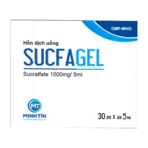 Sucfagel 1000mg/5ml Donaipharm 30 gói x 5ml (Sucralfate)